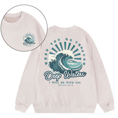 Deep Water Christian Washed Sweatshirt