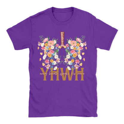 YHWH Floral Christian T-Shirt