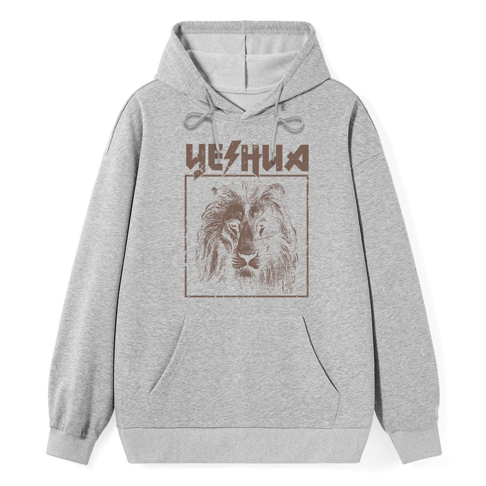 Retro Lion Yeshua Classic Christian Hoodie