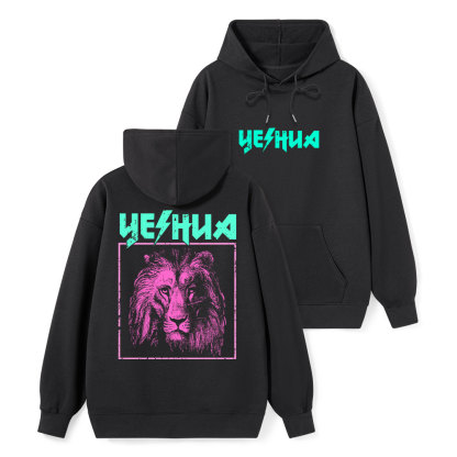 Retro Lion Yeshua Classic Christian Hoodie