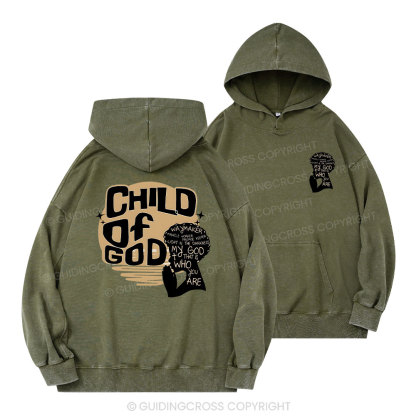 Child Of God Christian Washed Hoodie
