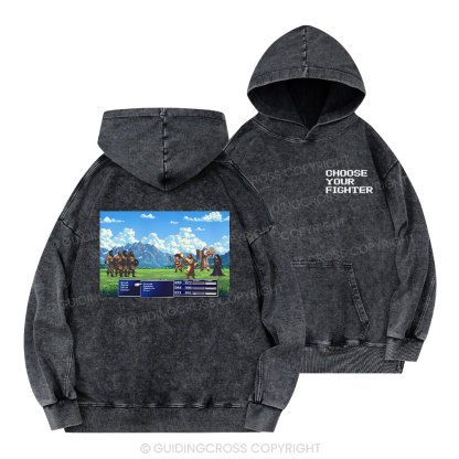 Choose Your Fighter Christian Washed Hoodie