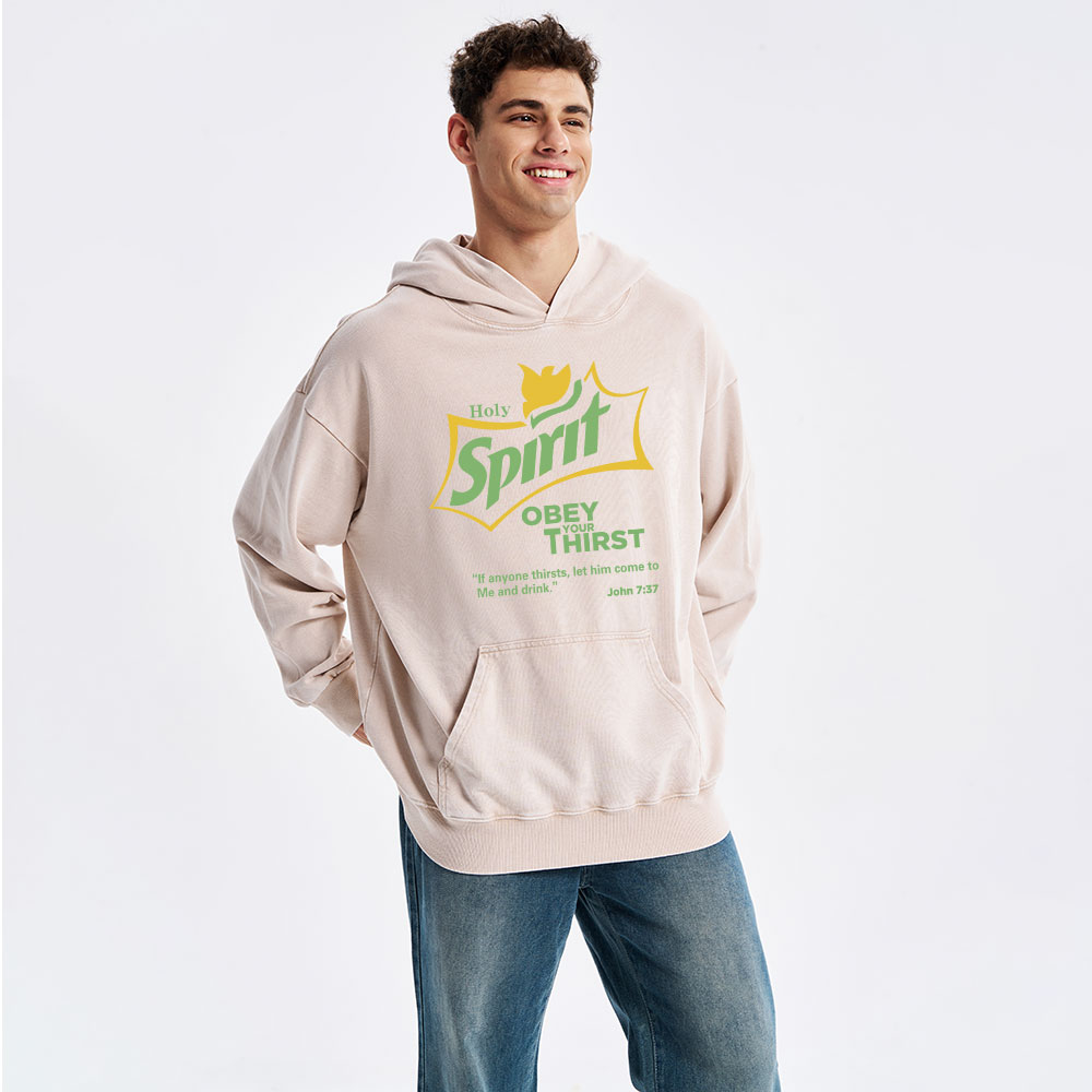 Holy Spirit Christian Washed Hoodie