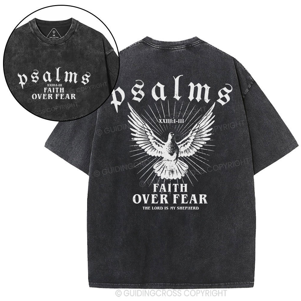 Double-sided sample washed T-Shirt Sale - GuidingCross
