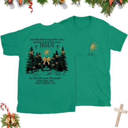 Jesus Nativity Christian Christmas T-Shirt