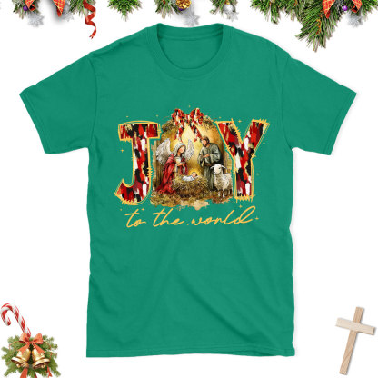 Joy To The World Christian Christmas T-Shirt