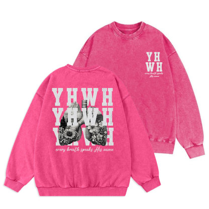 YHWH Christian Washed Sweatshirt