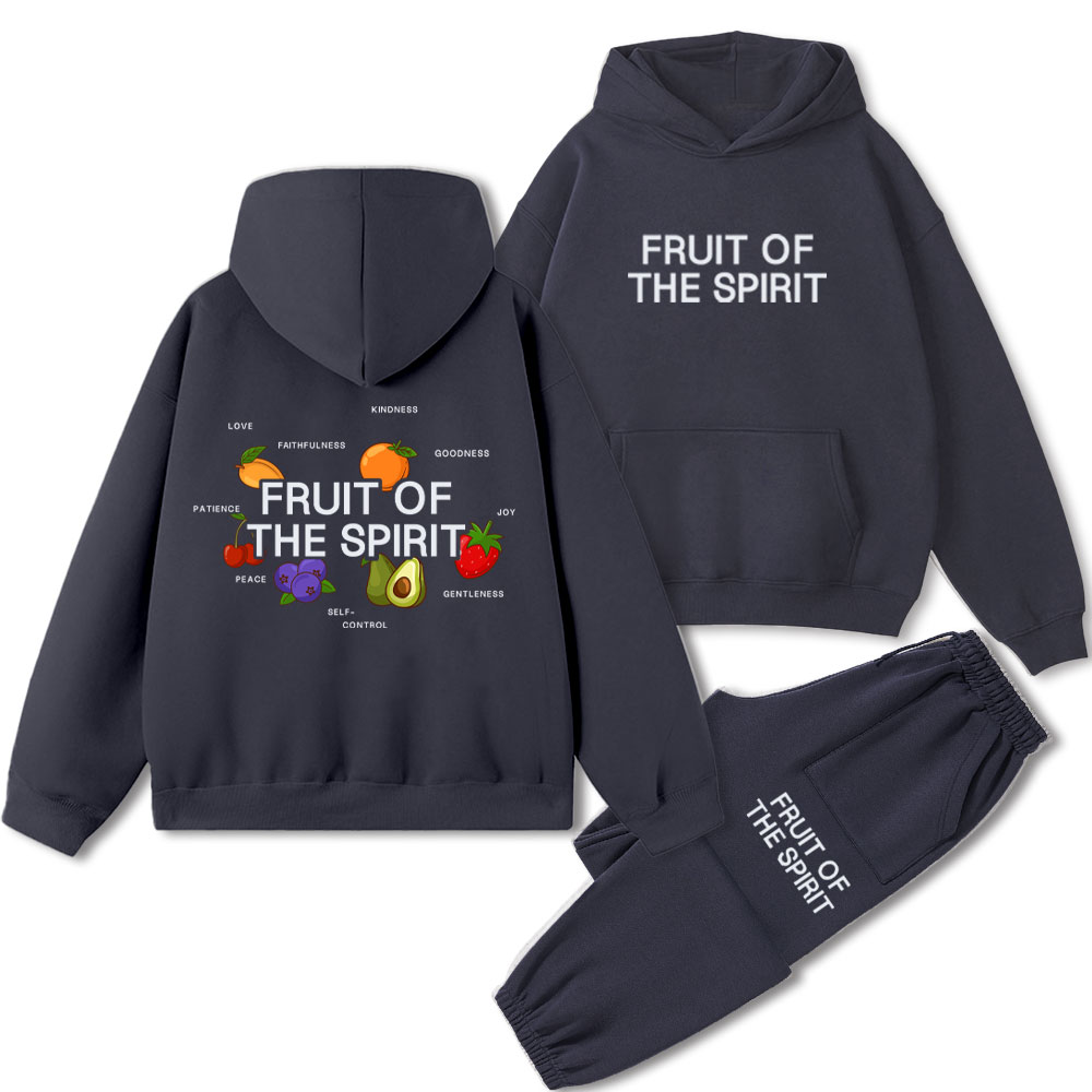 Fruit Of The Spirit Christian Fleece Hoodie Set