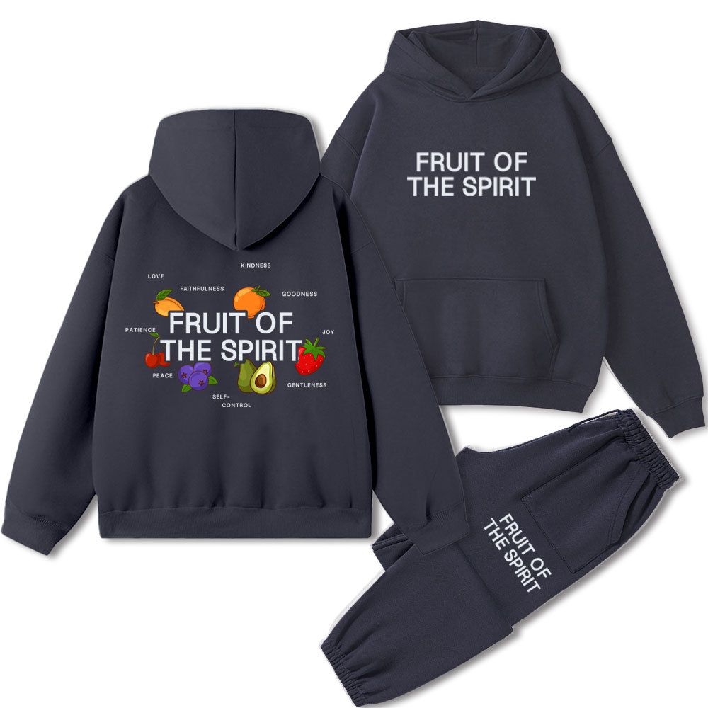 Fruit Of The Spirit Christian Fleece Hoodie Set