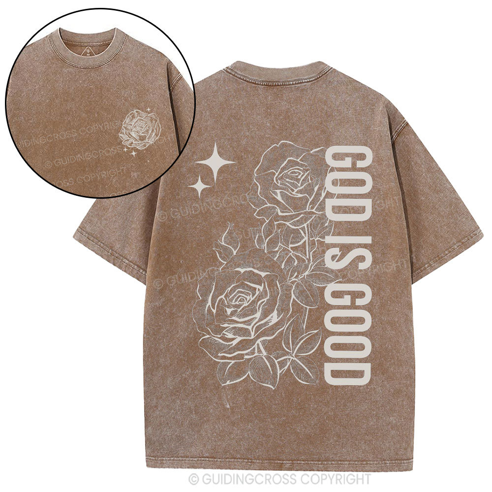 God Is Good Christian Washed T-Shirt