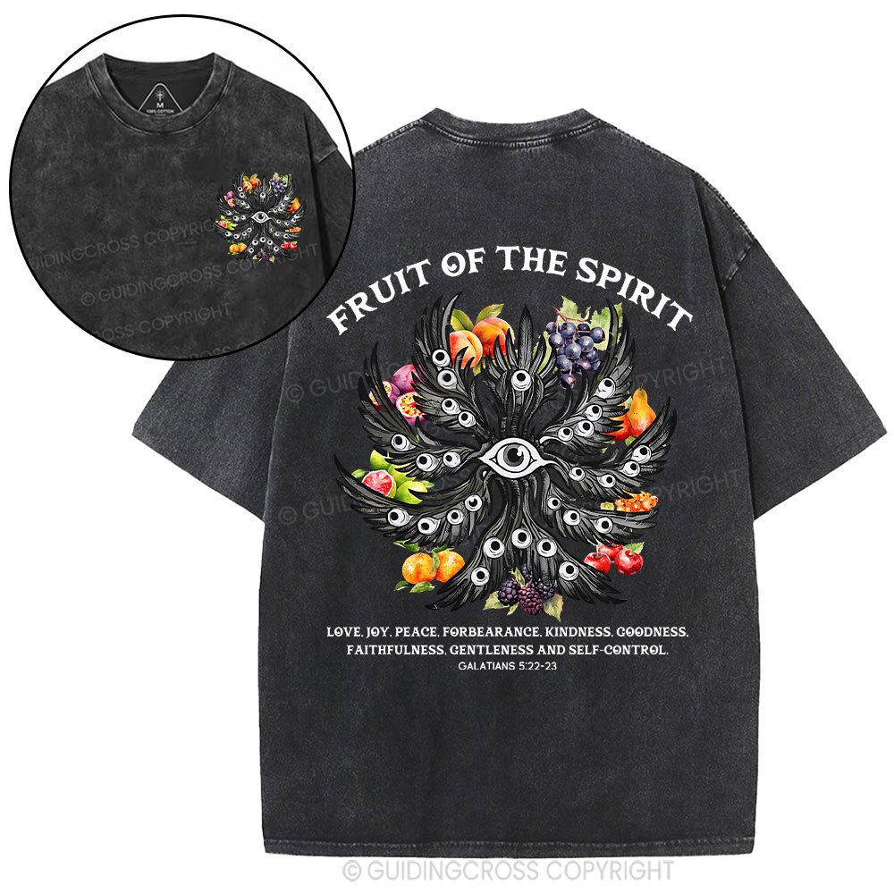 Fruit Of The Spirit Christian Washed T-Shirt