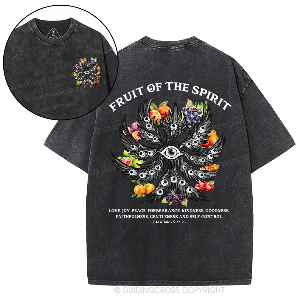 Fruit Of The Spirit Christian Washed T-Shirt
