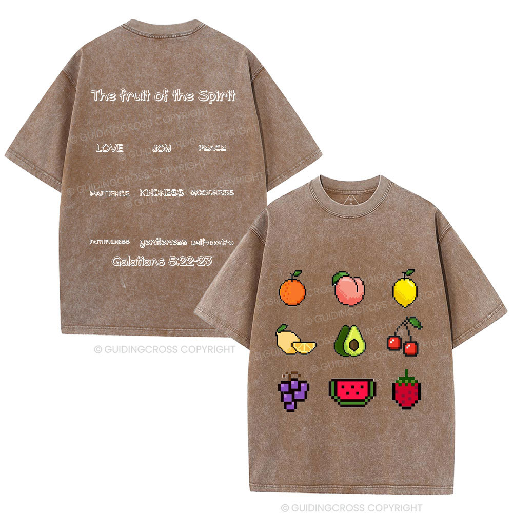 The Fruit Of The Spirit Christian Washed T-Shirt