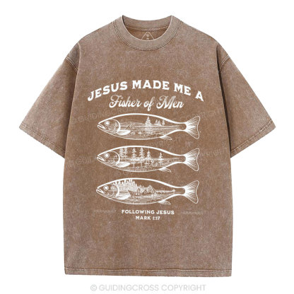 Fisher Of Men Christian Washed T-Shirt