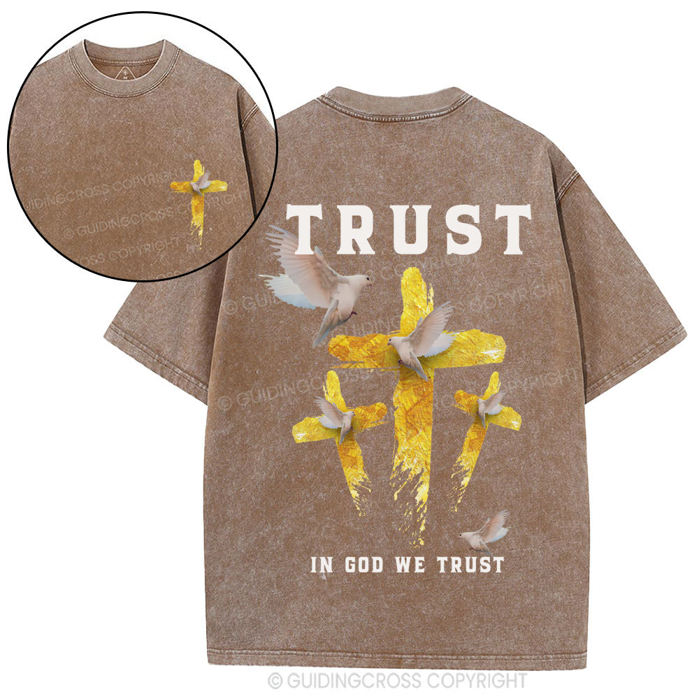 In God We Trust Christian Washed T-Shirt