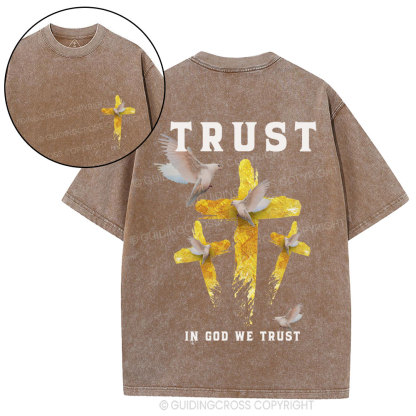 In God We Trust Christian Washed T-Shirt