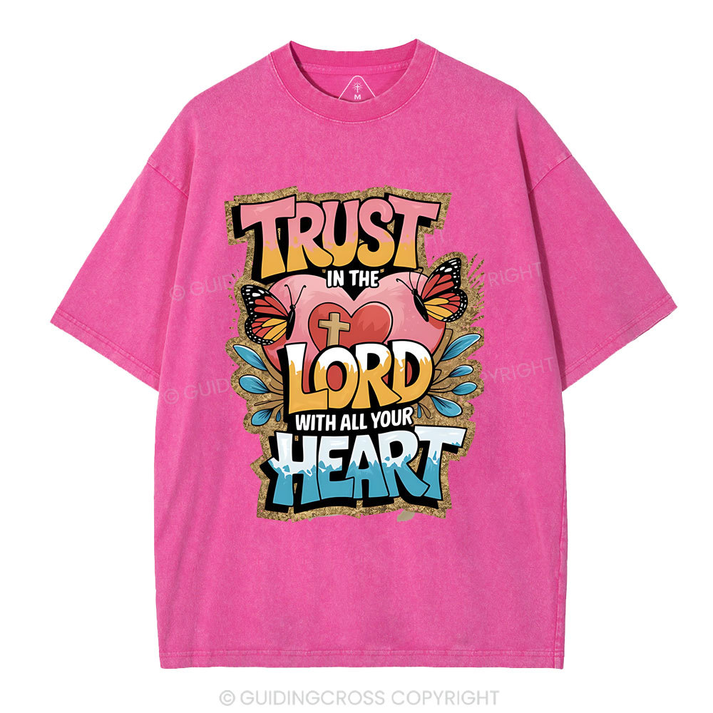 Trust In The Lord Christian Washed T-Shirt