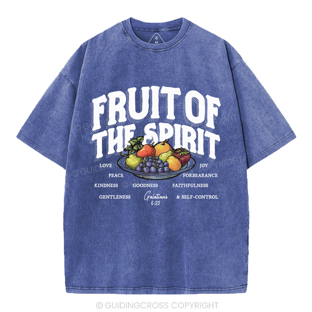 Fruit Of The Spirit Christian Washed T-Shirt