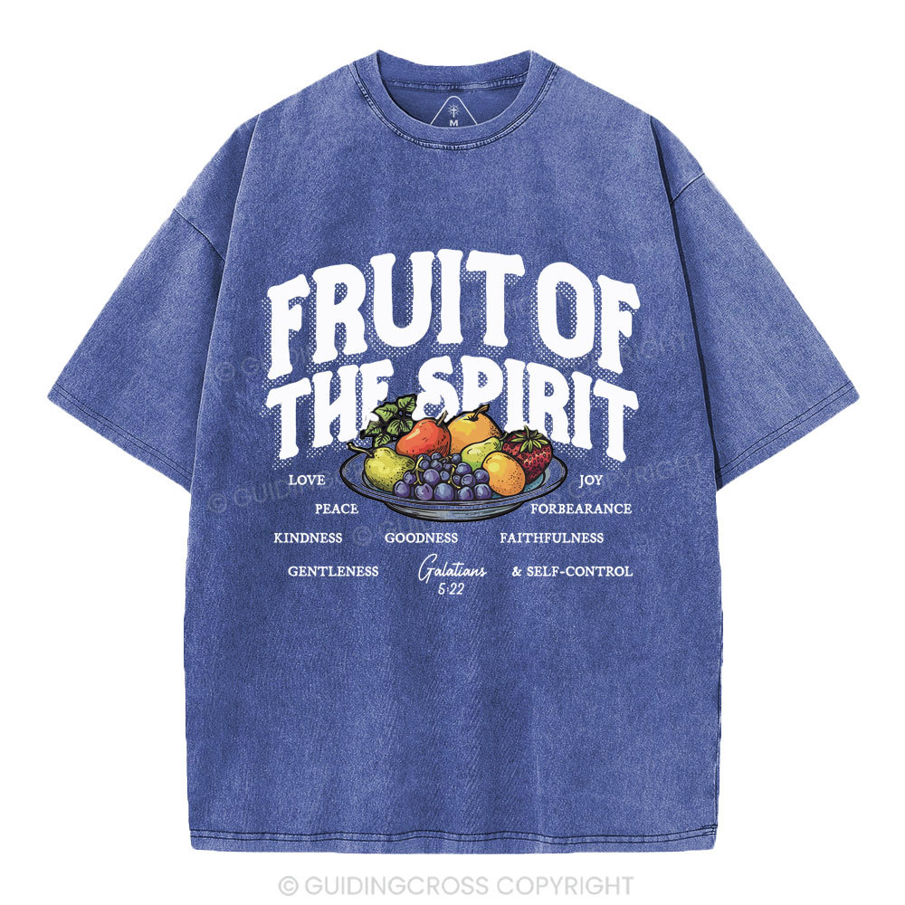 Fruit Of The Spirit Christian Washed T-Shirt