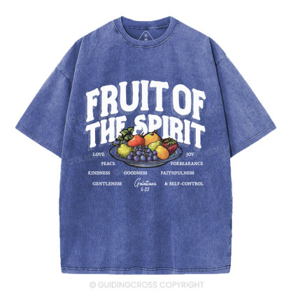 Fruit Of The Spirit Christian Washed T-Shirt