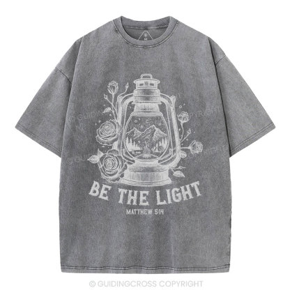 Be The Light Christian Washed T-Shirt