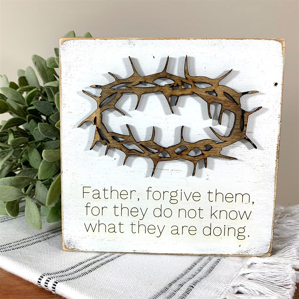 Easter Scene Tomb Wooden Decoration