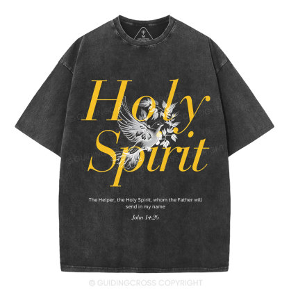 Holy Spirit Christian Washed T-Shirt