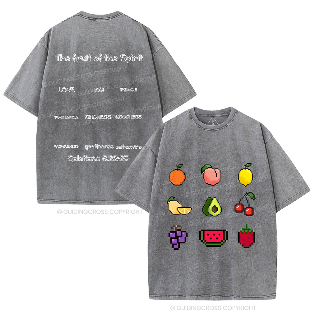 The Fruit Of The Spirit Christian Washed T-Shirt