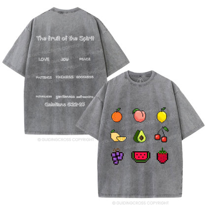 The Fruit Of The Spirit Christian Washed T-Shirt