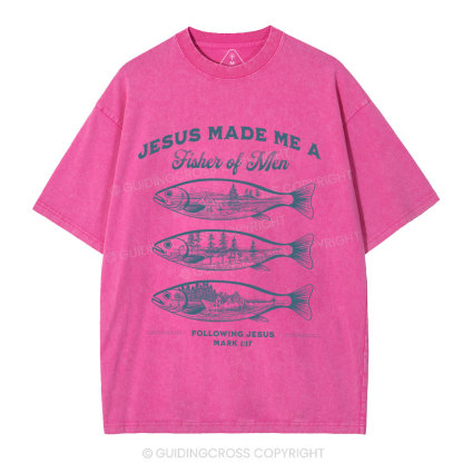 Fisher Of Men Christian Washed T-Shirt