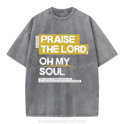 Praise The Lord Christian Washed T-Shirt