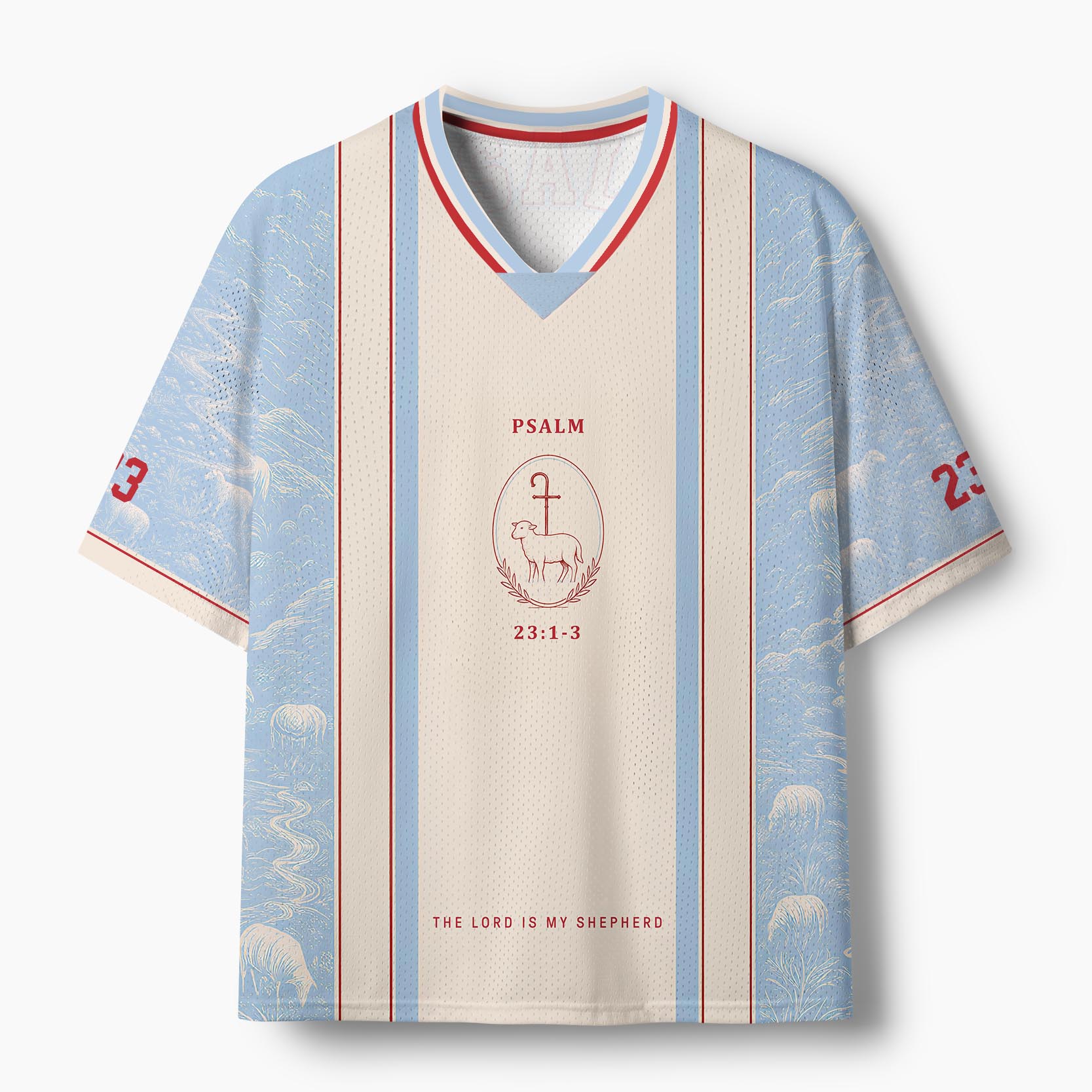 The Lord Is My Shepherd Christian Mesh Jersey  