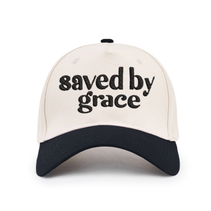 Saved By Grace Christian Color Block Hat