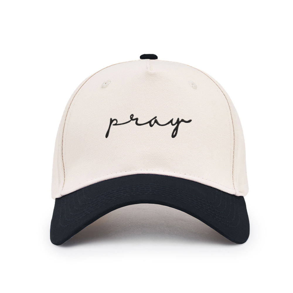 Pray Christian Color Block Hat