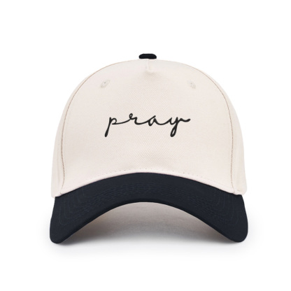 Pray Christian Color Block Hat
