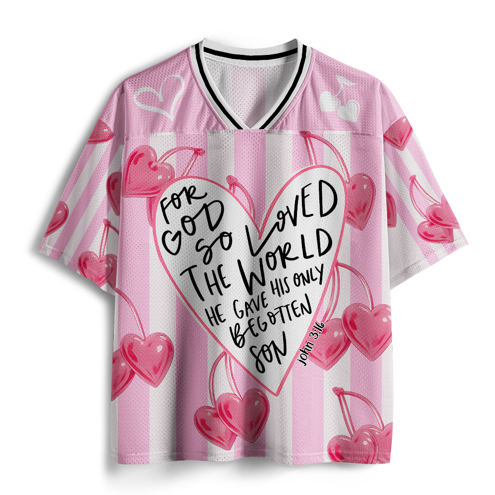 For God So Loved The World Christian Mesh Jersey