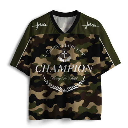 Victory In Christ Christian Mesh Jersey