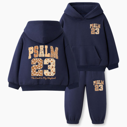 The Lord Is My Shepherd Christian Kid Fleece Hoodie Set