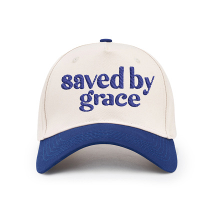 Saved By Grace Christian Color Block Hat