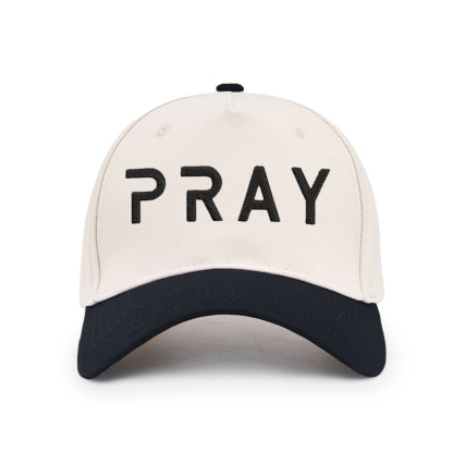 Pray Christian Color Block Hat