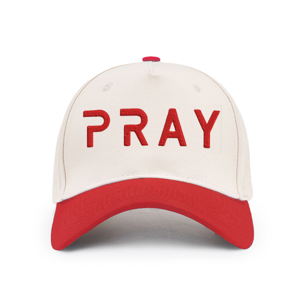 Pray Christian Color Block Hat