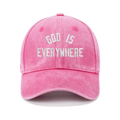 God is everywhere Christian Washed Hat