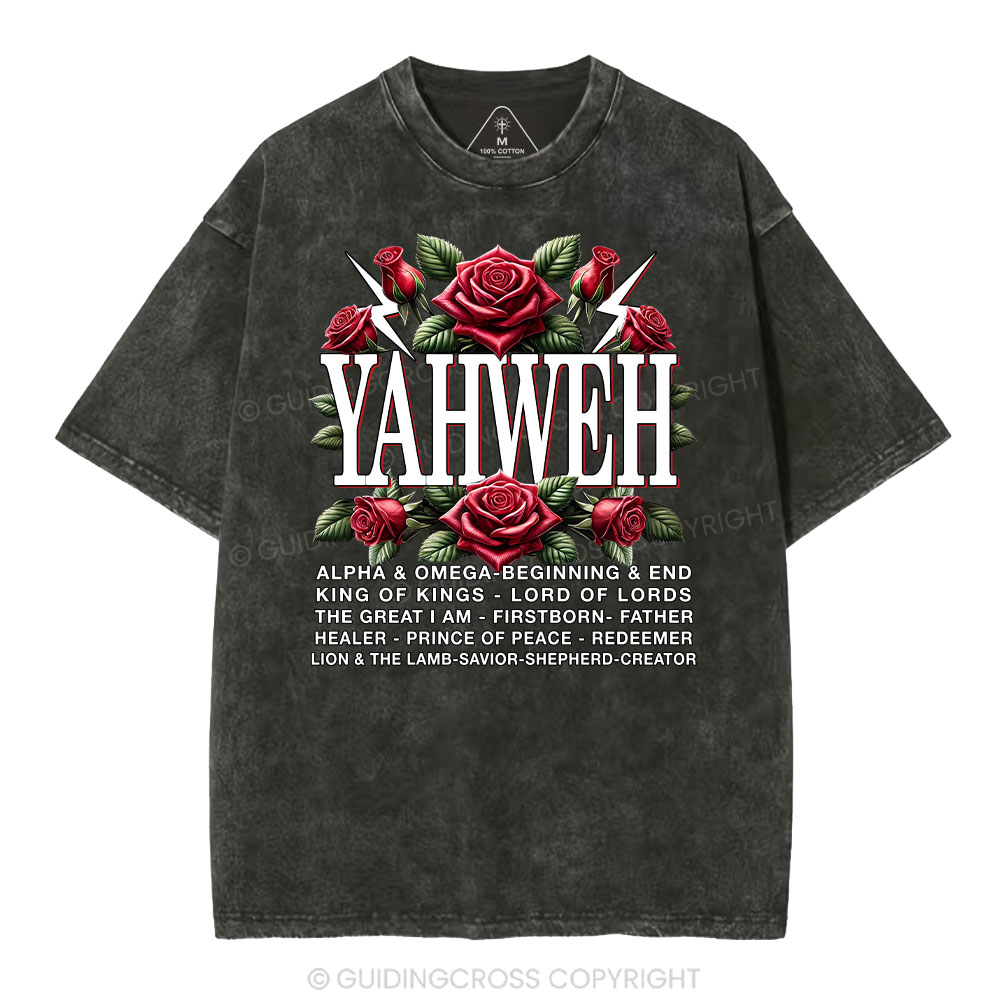Yahweh Christian Washed T-Shirt