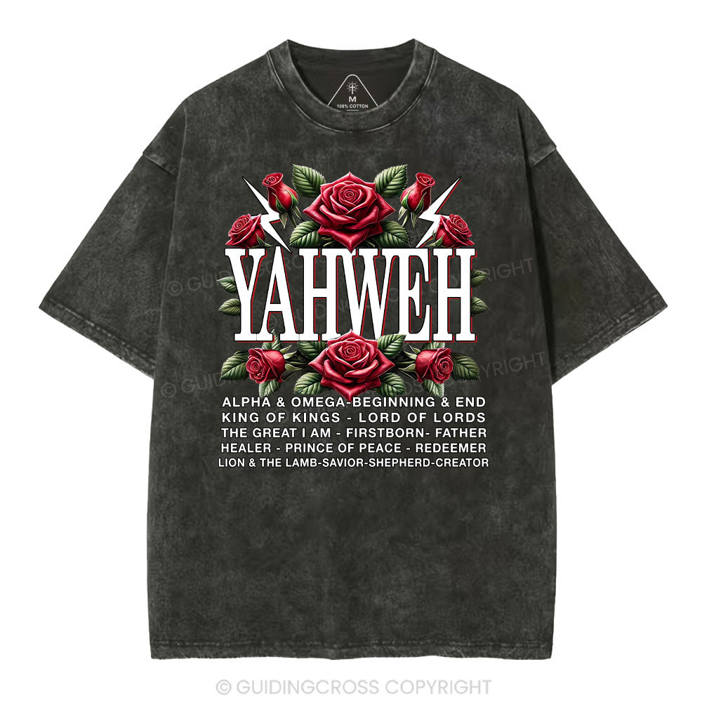 Yahweh Christian Washed T-Shirt
