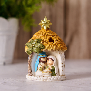 Image of Christmas Resin LED Christian ornaments