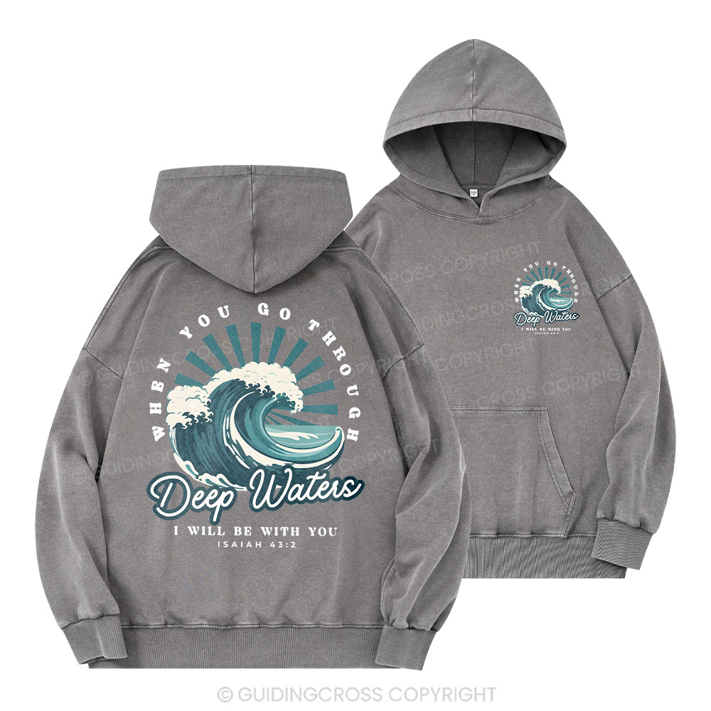Deep Water Christian Washed Hoodie 