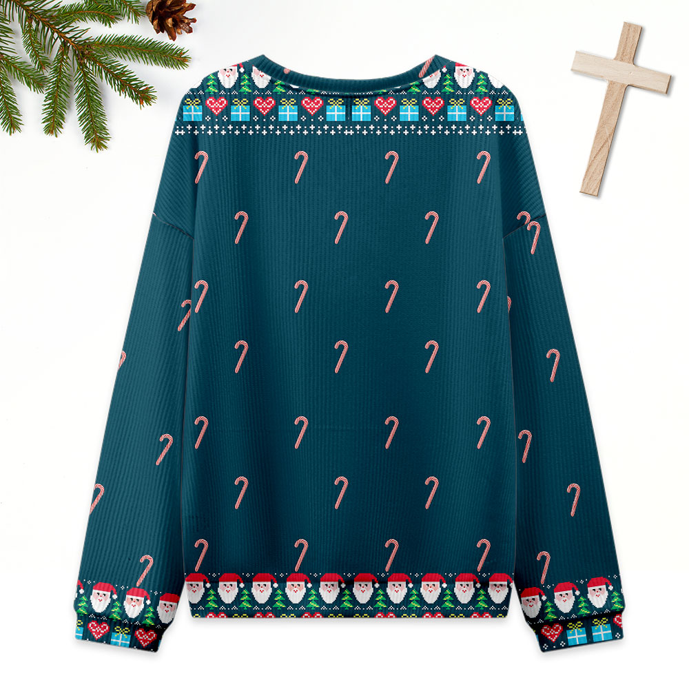 Funny Happy Birthday Jesus Ugly Sweater Design Christmas Christian Sweatshirt