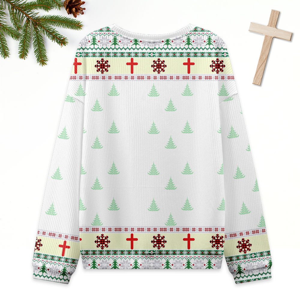 Go Jesus It's Your Birthday Ugly Sweater Design Christmas Christian Sweatshirt