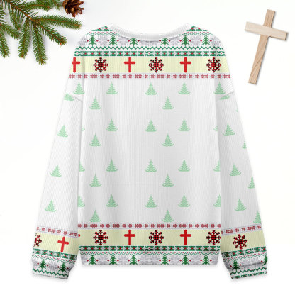 Go Jesus It's Your Birthday Ugly Sweater Design Christmas Christian Sweatshirt