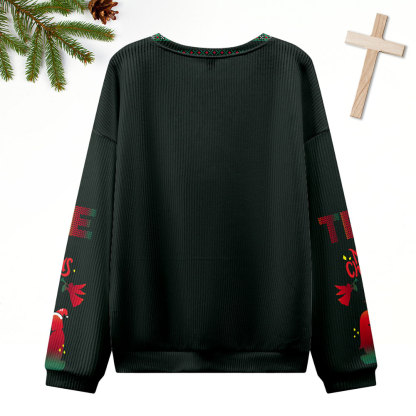 True Story Ugly Sweater Design Christmas Christian Sweatshirt